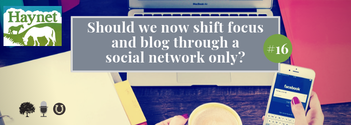 Should We Be Blogging Solely Through A Social Network?